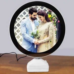 Magic mirror have a couple photo inside